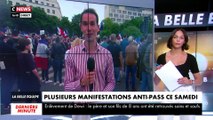 Direct depuis la manifestation contre le pass sanitaire à Paris le 31 juillet en présence de plusieurs milliers de personnes