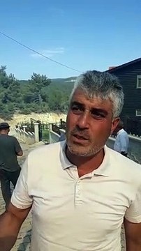 Göğem Köyü Muhtarı Yalçın Cakcak yangın hakkında konuştu.