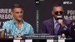 UFC 264 Full Press Conference Conor McGregor kicks out at Dustin Poirier