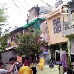 Rajasthan Man Climbs On Roof As Police Reaches To Arrest Him