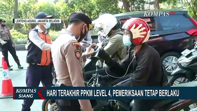 Hari Terakhir PPKM Level 4, Ini Pantauan Penyekatan di Kawasan Lenteng Agung, Jakarta