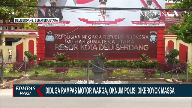 Oknum Polisi Dikeroyok Massa Karena Diduga Rampas Motor Warga di Deli Serdang Sumut