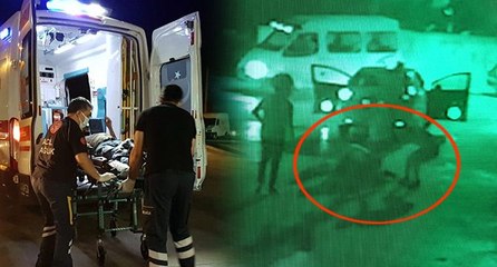 Takside şişeli bıçaklı kavga