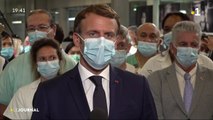 Le Président Macron au CHPF : le vaccin contre le covid, la coopération contre le cancer