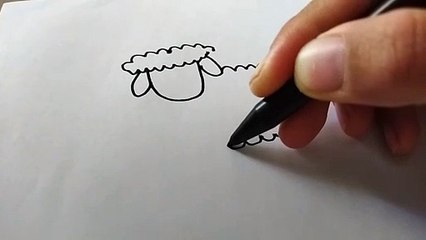 Easy way to draw a sheep