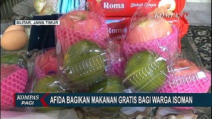 Sembuh Corona, Mahasiswi Berbagi Makanan dan Vitamin ke Warga Isoman