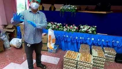 อบต.บางไผ่ เร่งส่งมอบถุงยังชีพ ผู้ป่วย covid  ผู้ถูกกักตัว นับ 100 ชีวิต ที่ยังรอความหวัง