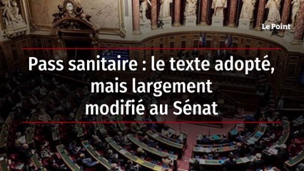 Pass sanitaire : le texte adopté, mais largement modifié au Sénat