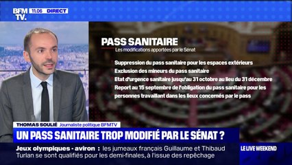 Pass sanitaire: le Sénat adopte le projet de loi largement modifié