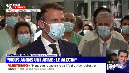 Covid-19: pour Emmanuel Macron, "aucune liberté n'existe sans devoir"