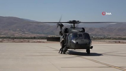 Elazığ'da helikopter destekli trafik denetimi