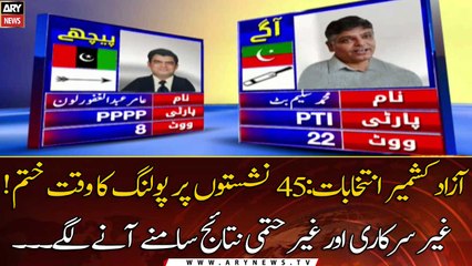 AJK Elections 2021: Polling ends, counting of votes underway