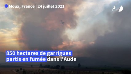 Aude: l'incendie toujours pas fixé, un risque de reprise