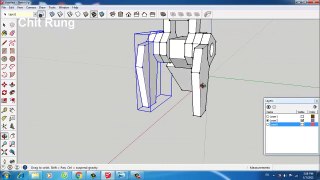 Chit rung modeling robot mecha Sketchup Cr 07