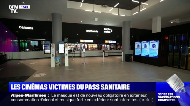 La fréquentation des cinémas dégringole depuis l'instauration du pass sanitaire