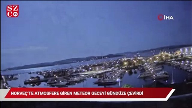 Norveç’te atmosfere giren meteor geceyi gündüze çevirdi