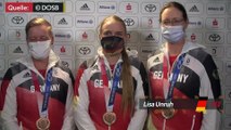 Bogenschützinnen nach Bronze im Freudentaumel