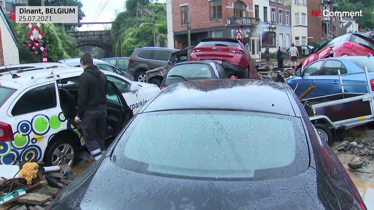 So dramatisch war das Hochwasser in Dinant in Belgien (Video)