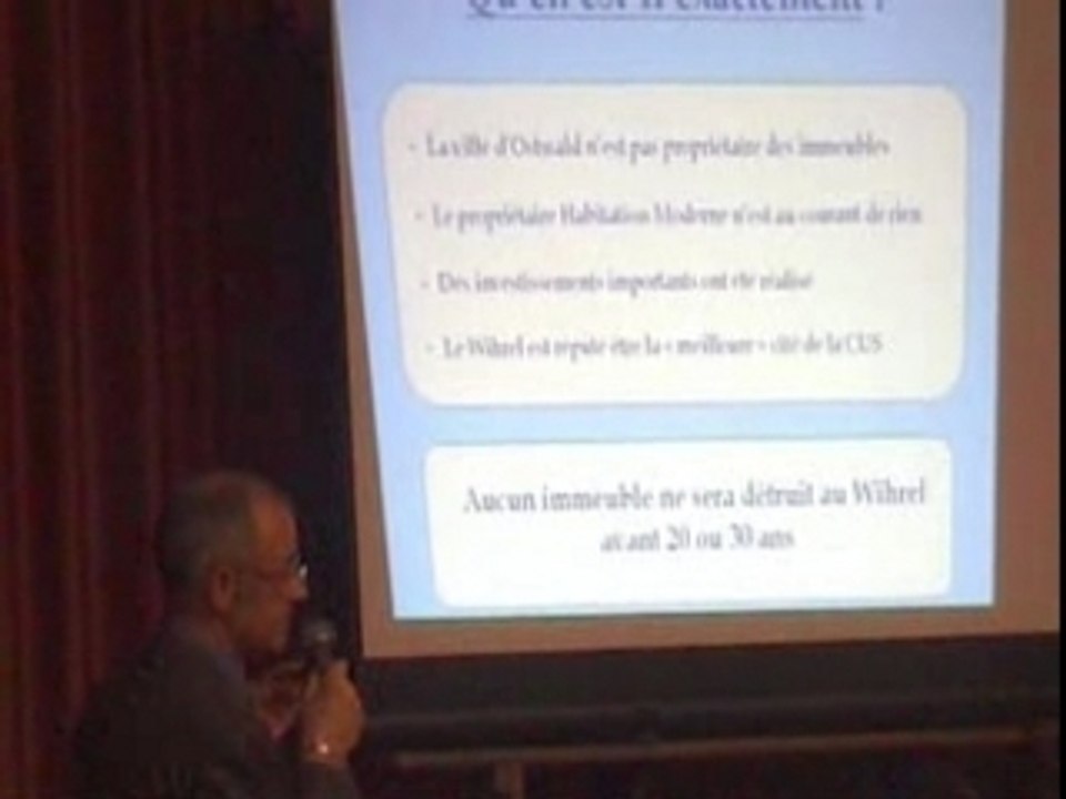 Réunion publique Ostwald le 28 février 2008