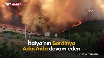İtalya'nın Sardinya Adası'nda büyük yangın: 1500 kişi evlerini boşalttı