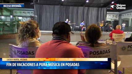 Fin de vacaciones a pura música en Posadas