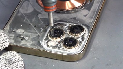 How cracked iPhone back glass is professionally restored