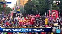 Masivas protestas en más de 400 ciudades