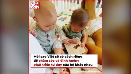 Sao Việt nuôi con nhỏ: Hà Hồ dạy con chơi đàn, Hòa Minzy cao tay trị thói ăn vạ