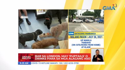Bar sa London, may 'puptails' o drinks para sa mga alagang aso | UB