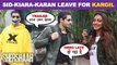 Sidharth Malhotra, Kiara Advani And Karan Johar Spotted While Leaving For Kargil | Shershaah