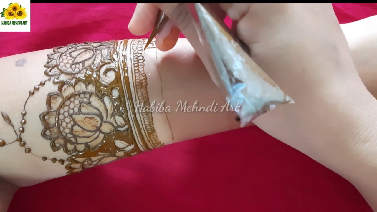 Back hand bridal intricate mehndi design - दुल्हन मेहंदी design marvadi style - Habiba Mehndi Art