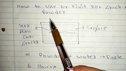 How to use Dr Fixit 202 crack x powder