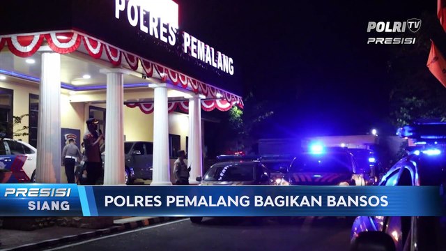 Polres Pemalang Bagikan Bansos Covid-19