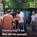 Here’s Why Actress Mandira Bedi Got Mixed Reactions During Her Husband's Last Rites