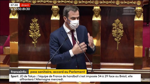 Coronavirus - Le projet de loi étendant le pass sanitaire définitivement adopté par le Parlement cette nuit - Il doit désormais passer au Conseil constitutionnel avant d'être promulgué