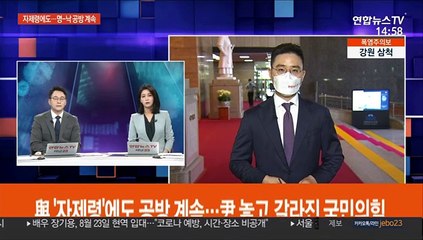 與 '자제령'에도 공방 계속…尹 놓고 갈라진 국민의힘