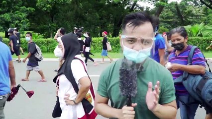 Protesters march to Commonwealth Avenue on SONA day