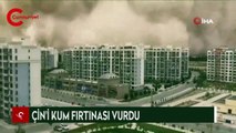 Çin'i kum fırtınası vurdu