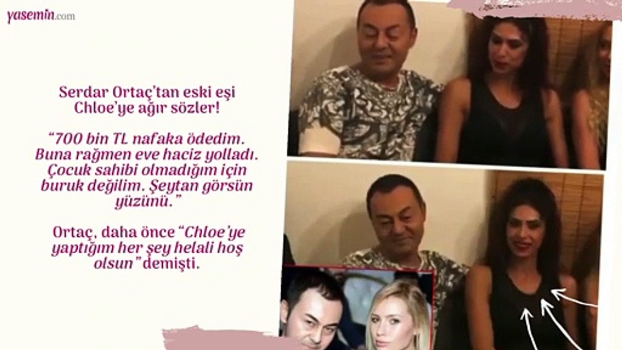 Serdar Ortaç’tan eski eşi Chloe’ye ağır sözler!