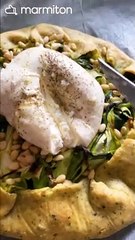 531176 - TO - Tarte rustique courgettes et burrata crémeuse de Marion