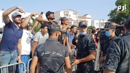 أنصار الرئيس قيس سعيّد ينددون بحزب النهضة الإسلامي