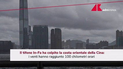 Cina colpita dal tifone In-Fa, venti a 100 km/h