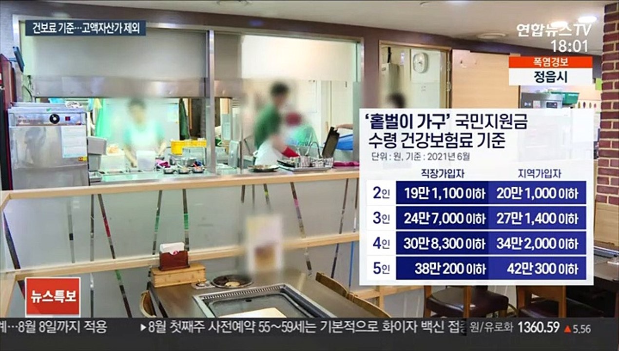 4인 맞벌이 건보료 38만원 이하면 100만원 지급