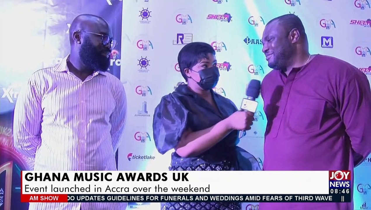 Ghana Music Awards UK: Event launched in Accra over the weekend - AM Showbiz on Joy News (26-7-21)