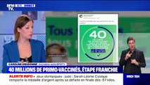 Le cap des 40 millions de primo-vaccinés franchi en France