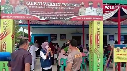 Kapolres Sergai Tinjau Gebyar Gerai Vaksin