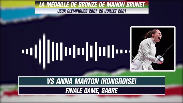 JO 2021 (Sabre) : La victoire de Manon Brunet avec les commentaires RMC