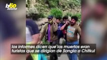 Aterradoras Imágenes Muestran el Desprendimiento de Rocas Que Destruyó Un Puente y Dejó Nueve Muertos