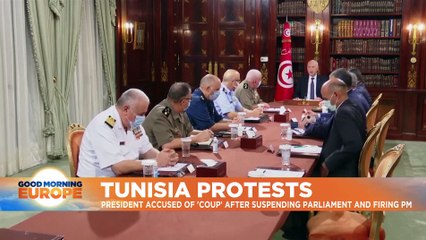 Tunisia on edge as president suspends parliament, fires PM
