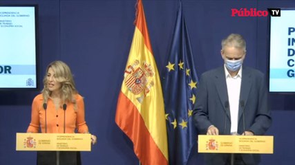 Yolanda Díaz pide cuidado a Cuerva, de Cepyme, por sus declaraciones